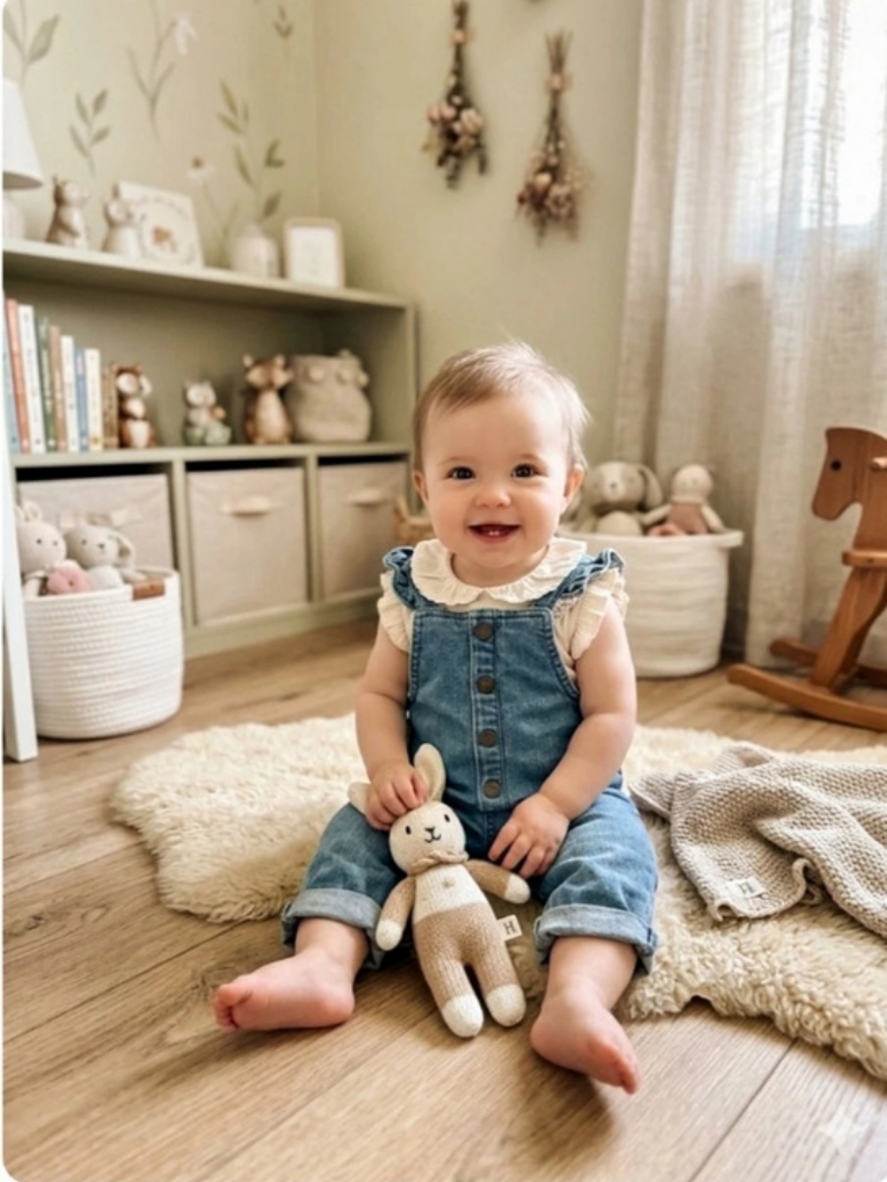 Carter's Denim Overalls Size 3 Months